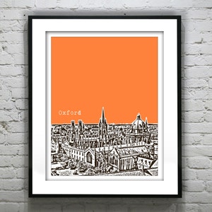 Oxford England Poster Art Print UK United Kingdom Oxford University Item T2664
