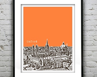 Oxford England Poster Art Print UK United Kingdom Oxford University Item T2664