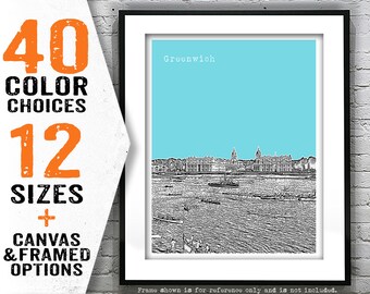 Greenwich England Poster Art Print United Kingdom Item T5008