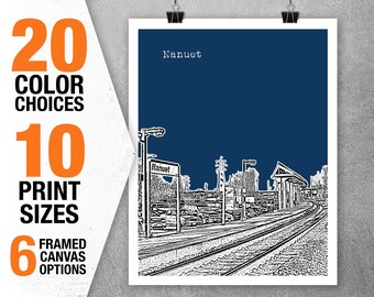 Nanuet New York Poster Print Art NY City Skyline Item T5363