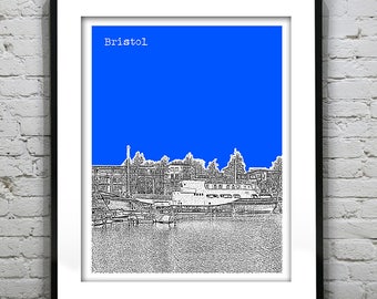 Bristol England Poster Art Print Park Street UK United Kingdom Thekla Item T2526