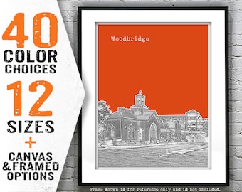 Woodbridge Virginia Poster Art Print VA Item T4093