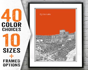 Syracuse Poster New York Art Print Syracuse NY Item T1543
