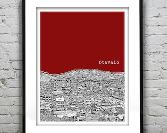 Otavalo Ecuador Poster Print Skyline South America version 1