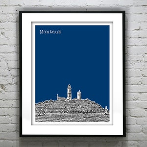 Montauk New York Poster New York Art Print Long Island Lighthouse Item T5111
