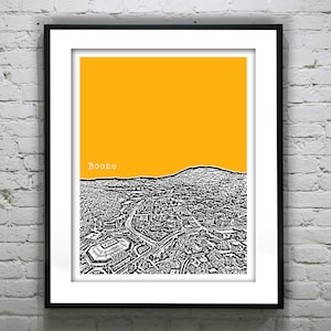 Boone North Carolina Poster Art Print Skyline NC Item T2559