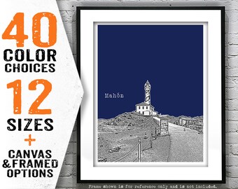 Mahon Menorca Poster Art Print Mediterranean Spain Item T4825