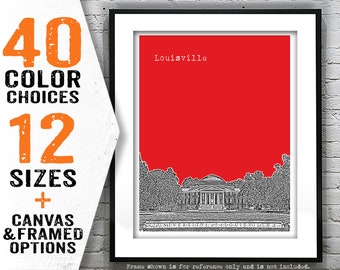 Louisville KY Poster Art Print Kentucky Item T5094