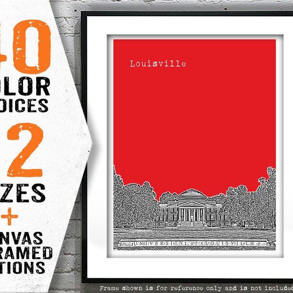 Louisville Ky Poster Art Print Etsy
