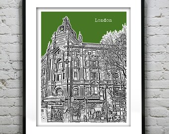 London Skyline Poster Art Print England Version 21