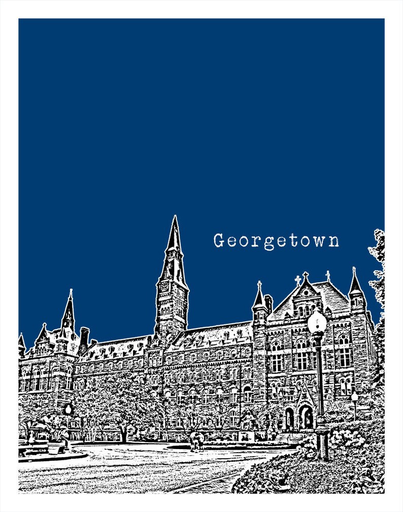 Washington DC Skyline Poster Art Print Item T4339 Etsy