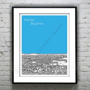 Palma Majorca Poster  Art Print Balearic Islands