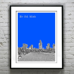 Ho Chi Minh Vietnam Poster Art Print Skyline
