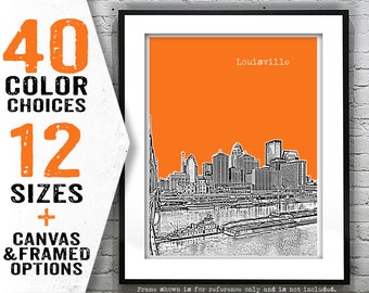 Louisville KY Poster Art Print Kentucky Item T5044