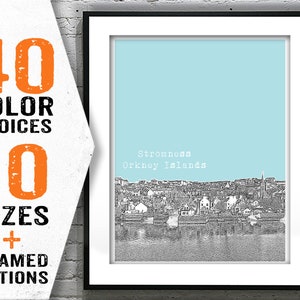 Stromness Orkney Islands Scotland Poster Art Print Item T1966