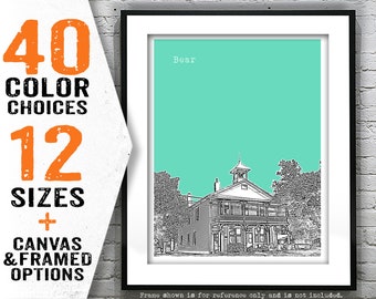 Bear Delaware Poster Art Print Skyline DE Item T4993