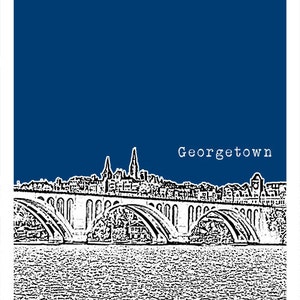 Georgetown Washington DC Skyline Poster Art Print Item T4340 image 2