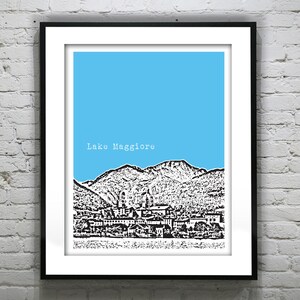 Lake Maggiore Poster  Art Print Europe Italy