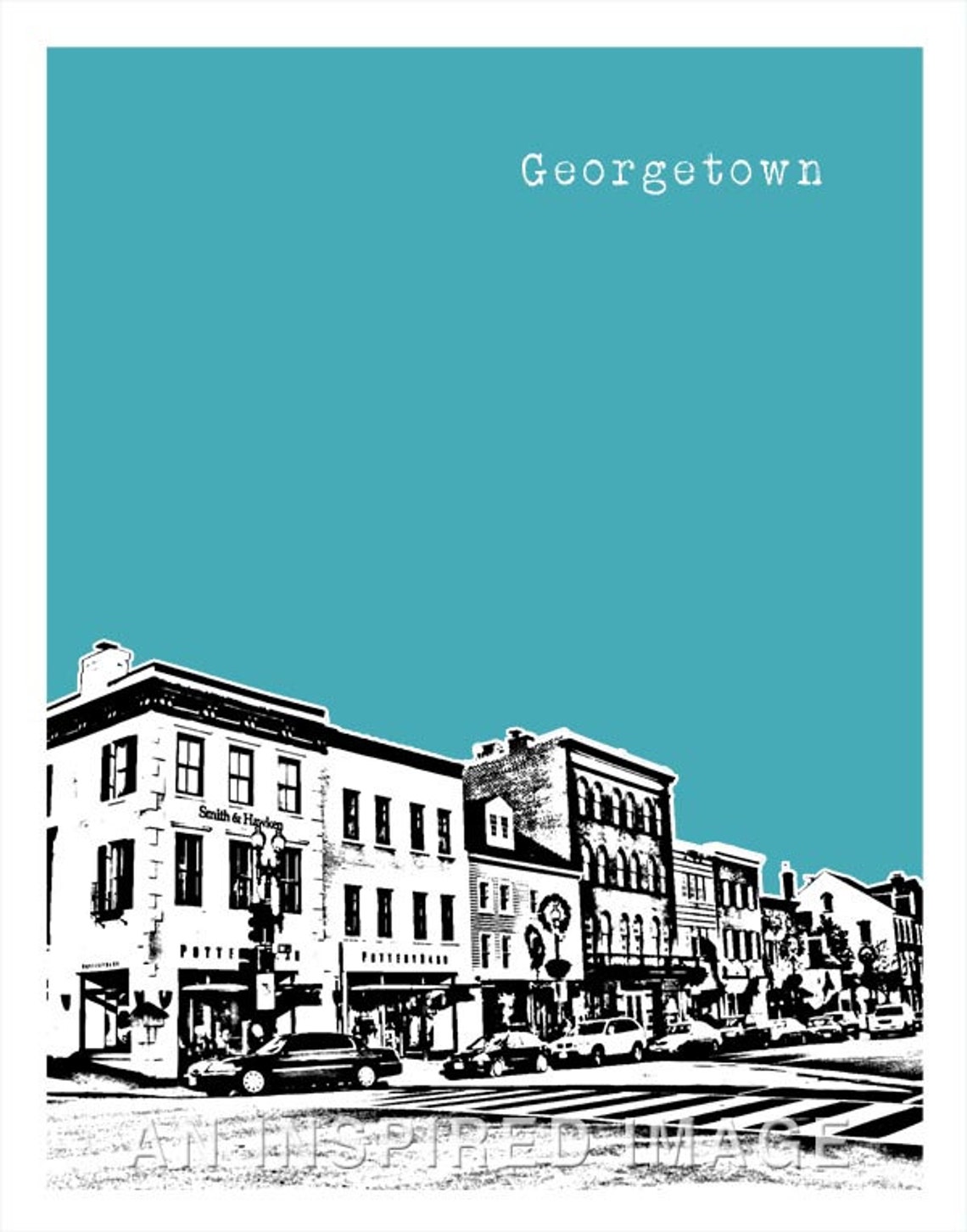 Washington DC Skyline Poster Art Print Item T4341 Etsy