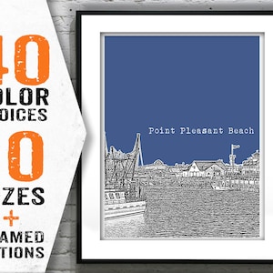 Point Pleasant Beach New Jersey Poster Print Art NJ Item T1766