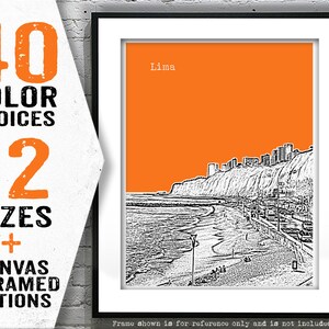 Lima Miraflores Peru Poster Art Print Beach Item T4653