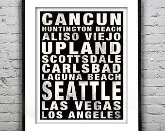 Custom Subway Print