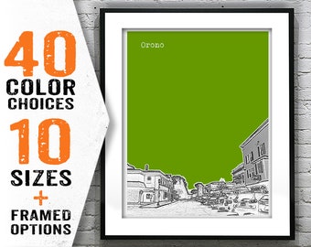Orono Maine Art Print Poster ME Item T1856