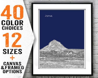 Javea Spain Poster Art Skyline Print Mediterranean Item T4758