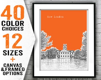 New London Skyline Poster Art Print New Hampshire NH Item T4738