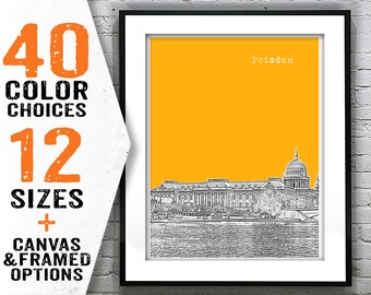 Potsdam Germany City Skyline Poster Print Art Item T2716