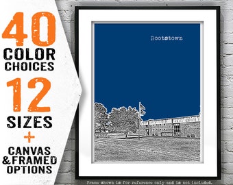 Rootstown Ohio Poster Print Art City Skyline OH Item T4185