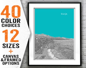 Nerja Poster Art Print Skyline Spain Item T2996