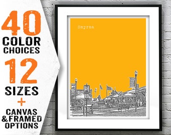 Smyrna Tennessee Poster Print City Skyline Art TN Item T4756