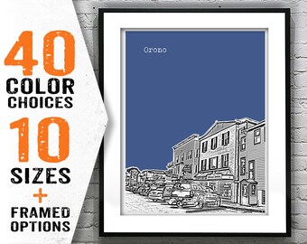 Orono Maine Art Print Poster ME Item T1852