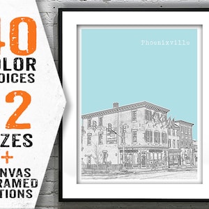 Phoenixville Skyline Poster Art Print Pennsylvania PA Item T4367