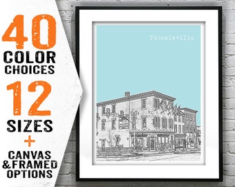 Phoenixville Skyline Poster Art Print Pennsylvania PA Item T4367