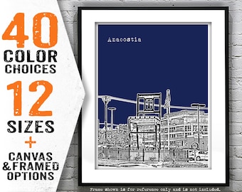 Anacostia Big Chair Washington DC Poster Art Skyline Print  Item T5036