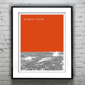 Niagara Falls Skyline New York Ontario Art Print Poster NY ON Item T4362