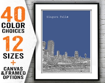 Niagara Falls Skyline Ontario Art Print Poster NY ON Item T2732