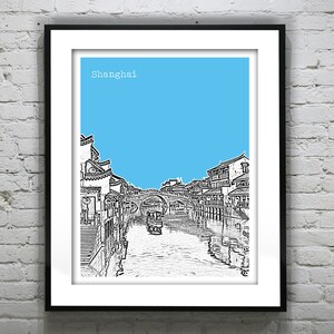 Shanghai China SkylinePoster Print Art Item T4202