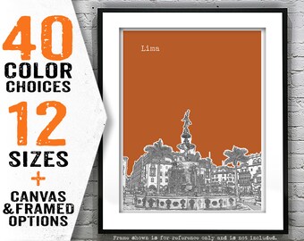 Lima Miraflores Peru Poster Art Print Beach Item T4656