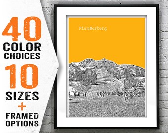 Flumserberg Switzerland Poster Skyline Art Print Item T2021