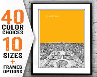 Vientiane  Poster Art Print Poster Skyline Item T1954