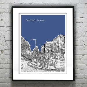Bethnal Green England Skyline Poster Art Print UK Item T1277