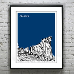 Shumen Bulgaria City Skyline Art Print Poster