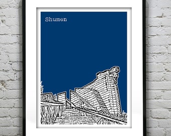 Shumen Bulgaria City Skyline Art Print Poster