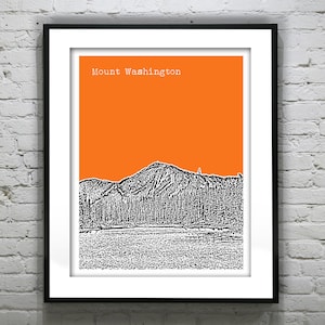 Mount Washington Skyline Poster Art Print  British Columbia BC Item T1081