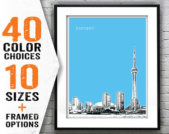 Toronto Canada Poster Art Print Skyline Item T2150