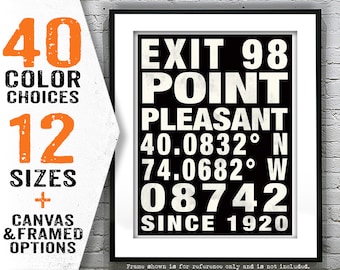 Point Pleasant Subway Print New Jersey Shore Poster Print Art NJ Item T5171