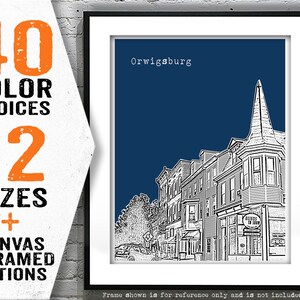 Orwigsburg Pennsylvania Skyline Poster Art Print PA Item T5055